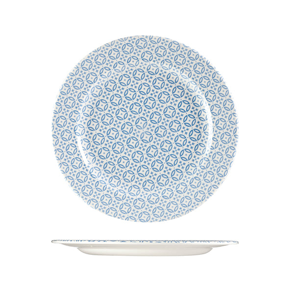 Churchill MORESQUE ROUND PLATE-276mm, BLUE  (x12)