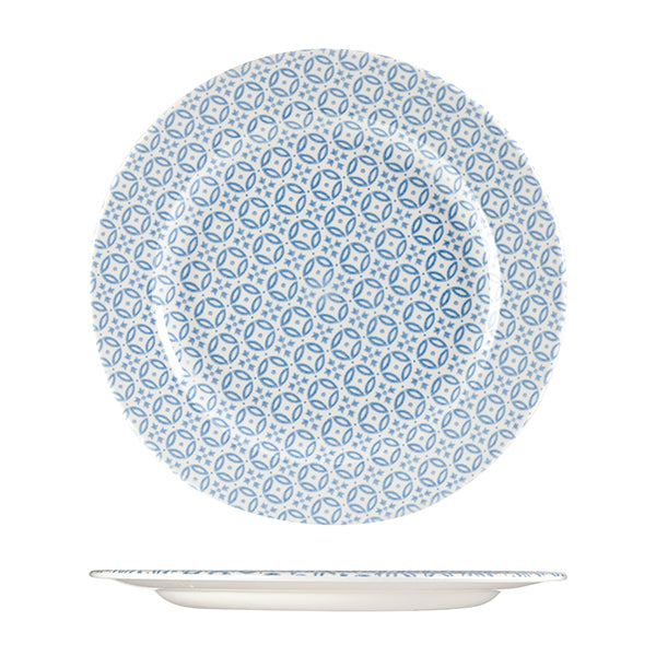 Churchill MORESQUE ROUND PLATE-305mm, BLUE  (x6)