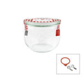 Weck Complete Tulip Jar with Lid 100x85mm / 580mlm(744) [Box of 6]