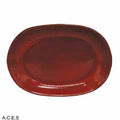 Tablekraft ARTISTICA OVAL SERVING PLATTER-305x210mm REACTIVE RED EA