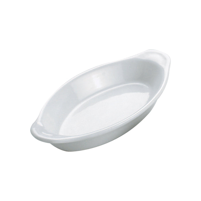 Vitroceram OVAL GRATIN DISH-270x140x/425ml WHITE "VITROCERAM"-Auscaterquip