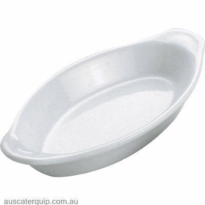 Vitroceram OVAL GRATIN DISH-295x155x/570ml WHITE "VITROCERAM"-Auscaterquip
