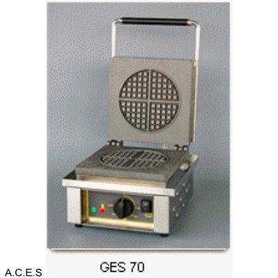 ROLLER GRILL Waffle Machine - Cast Iron Plate - Round-Auscaterquip