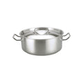 Chef Inox CASSEROLE-18/10 7.25lt 280x120mm w/LID ELITE-Auscaterquip