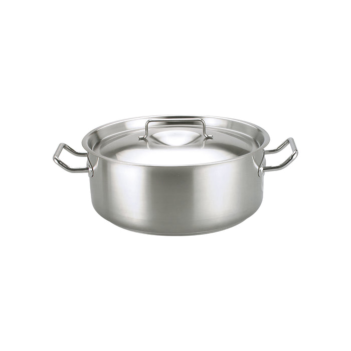 Chef Inox CASSEROLE-18/10 7.25lt 280x120mm w/LID ELITE-Auscaterquip