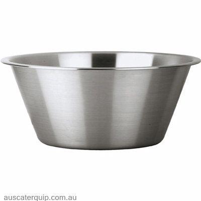 Chef Inox MIXING BOWL-S/S TAPERED-400x180mm 14.0lt-Auscaterquip