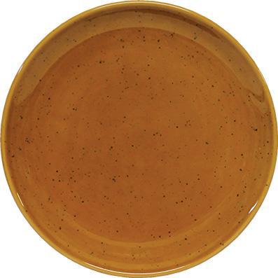 tablekraft ARTISTICA ROUND PLATE-190mm Rolled Edge HAZELNUT-Auscaterquip