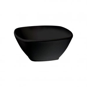 APS SQUARE DISH-175x175x70mm BLACK MELAMINE "ZEN" EA