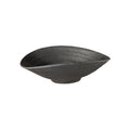 APS OVAL BOWL- 175x175x55mm BLACK MELAMINE "ZEN" EA