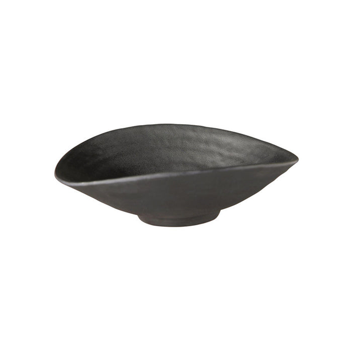 APS OVAL BOWL- 175x175x55mm BLACK MELAMINE "ZEN" EA