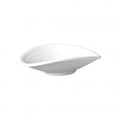 APS OVAL BOWL- 130x110x30mm WHITE MELAMINE "ZEN" EA