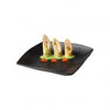 APS SQUARE PLATTER 230x235x55mm BLACK MELAMINE "ZEN" EA