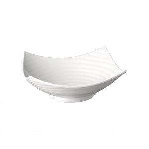 APS SQUARE SERVER DISH 350mm WHITEMELAMINE "GLOBAL BUFFET" EA