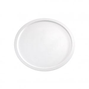APS ROUND PLATTER-380mm WHITE MELAMINE "PURE" EA