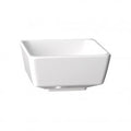 APS SQUARE DISH-190x190x95mm WHITE  MELAMINE"FLOAT" EA