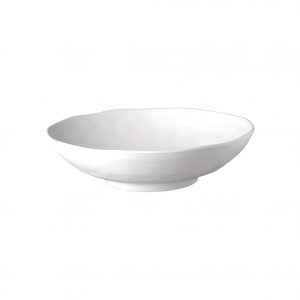 APS SALAD BOWL- ROUND 310x85mm WHITE MELAMINE "ZEN" EA