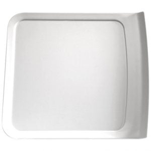 APS SQUARE TRAY 250x280mm WHITE MELAMINE "CASCADE" EA
