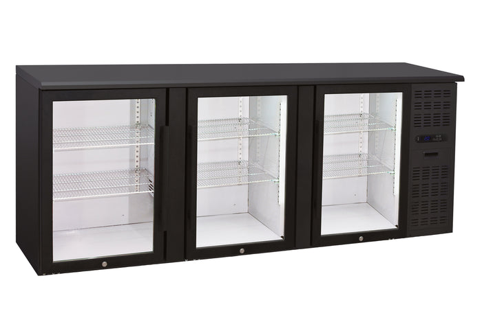 ANVIL 3 DOOR, GLASS, BACK BAR BBZ0300