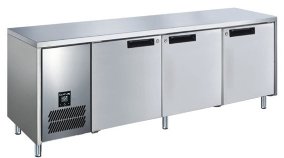 GLACIAN 3 DOOR SLIMLINE 660 DEEP STEEL FREEZER BFS61885