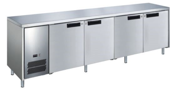 GLACIAN 4 DOOR SLIMLINE 660 DEEP STEEL FREEZER BFS62350