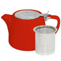 Brew -CHILLI STACKABLE TEAPOT 500ml w/SS INFUSER & LID [Box of 2]