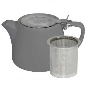 Brew -FRENCH GREY STACKABLE TEAPOT 500ml SS INFUSER/LID EA