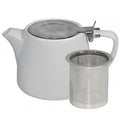 Brew -WHITE STACKABLE TEAPOT 500ml SS INFUSER/LID [Box of 2]