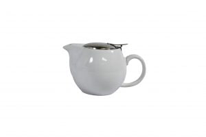 Brew -WHITE INFUSION TEAPOT S/S LID/INFUSER- 350ml [Box of 2]