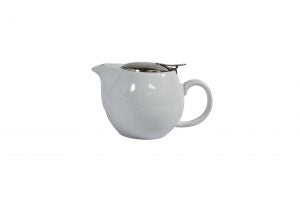 Brew -WHITE INFUSION TEAPOT S/S LID/INFUSER- 350ml EA