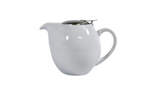 Brew -WHITE INFUSION TEAPOT S/S LID/INFUSER- 750ml EA