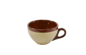 Brew -HARVEST MATT/ BROWN TWO TONE CAPPUCCINO CUP 220ml (Set of 6)