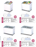 BROMIC Curved Angled Glass Chest Freezers