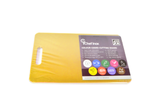 Chef Inox CUTTING BOARD-PP 250x400x13mm YELLOW W/HDL
