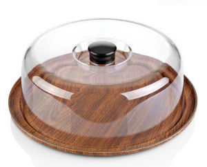 Evelin CAKE PLATTER & COVER SET 300x110mm EA