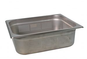 Chef Inox GASTRONORM PAN-18/10 1/2 SIZE 100mm PERF EA