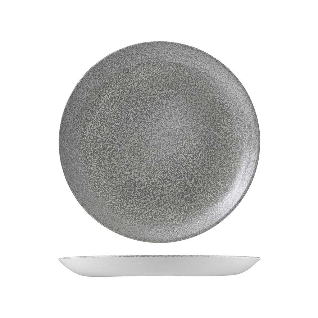 Dudson EVO ORIGINS ROUND COUPE PLATE-260mm Ø GREY (x12)