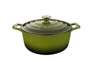 La Cuisine PRO SERIES ROUND DEEP CASSEROLE GREEN 280mm EA