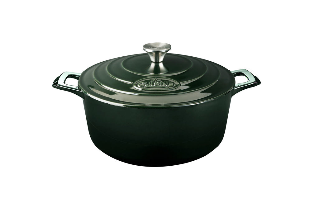 La Cuisine PRO SERIES ROUND DEEP CASSEROLE HUNTING GRN 240mm EA