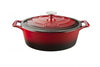 La Cuisine PRO SERIES OVAL DEEP CASSEROLE RED 300mm EA