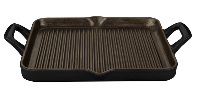 La Cuisine PRO SERIES GRILL PAN  2/HDL 290x260mm BLACK EA