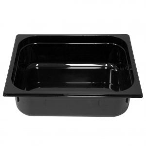 Inox Macel GASTRONORM PAN- POLYCARB 1/2 x 100mm5.5lt BLACK EA