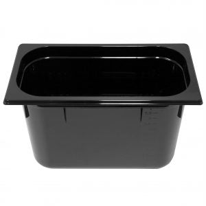 Inox Macel GASTRONORM PAN- POLYCARB 1/3 x 200mm7.25lt BLACK EA