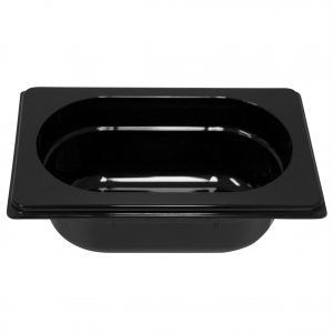 Inox Macel POLYCARBONATE BLACK GASTRONORM PAN-1/9 SIZE 65mm0.5lt EA