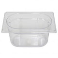 Inox Macel POLYCARBONATE CLEAR GASTRONORM PAN-1/9 SIZE 100mm0.8lt EA