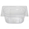 Inox Macel POLYCARBONATE CLEAR GASTRONORM PAN-1/9 SIZE 100mm0.8lt EA