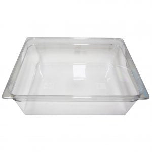 Inox Macel POLYCARBONATE CLEAR GASTRONORM PAN-2/1 SIZE 150mm40.5l EA