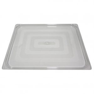 Inox Macel POLYCARBONATE LID CLEAR GASTRONORM PAN- 2/1 SIZE (x6)
