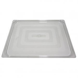 Inox Macel POLYCARBONATE LID CLEAR GASTRONORM PAN- 2/1 SIZE EA