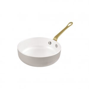 Paderno MINIATURE FRYPAN ALUMINUM w/WHT CERAMIC 120mm EA