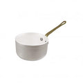 Paderno MINIATURE SAUCEPAN ALUMINUM w/WHT CERAMIC 100mm EA